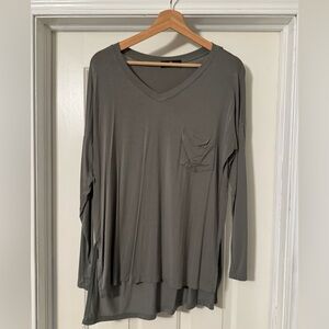 Olive Long Sleeve Women's Top